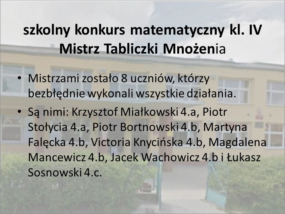 Szkoła Podstawowa nr 15 im Armii Krajowej w Elblągu ppt pobierz